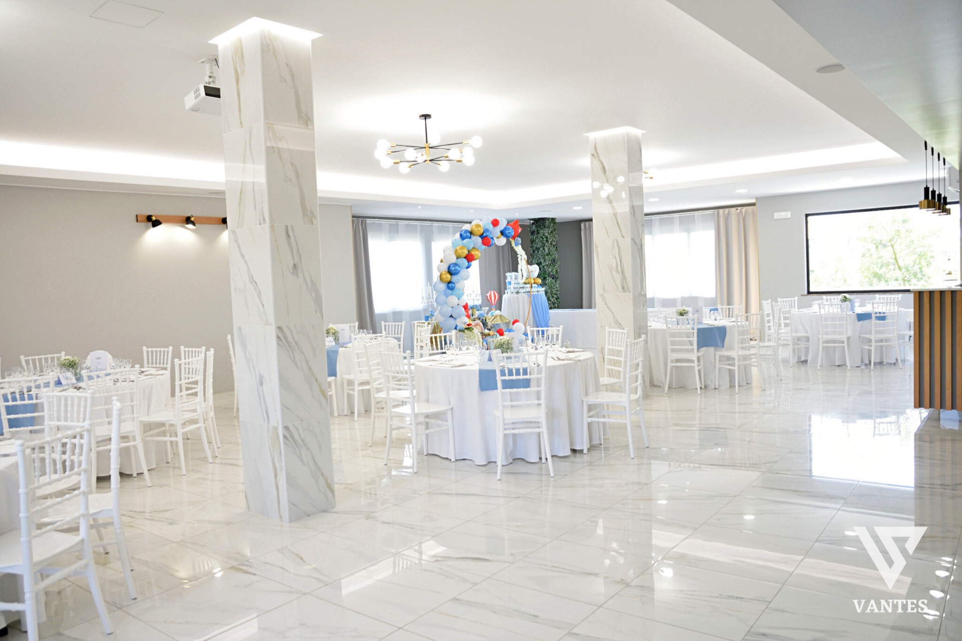 Allestimento per battesimo a Villa Vantes